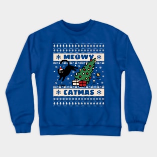 Meowy Christmas Crewneck Sweatshirt